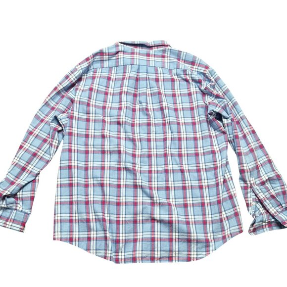 Vineyard Vines Shirt Mens Size XXL Red White Blue Plaid Whale Shirt Button Front - Picture 4 of 4